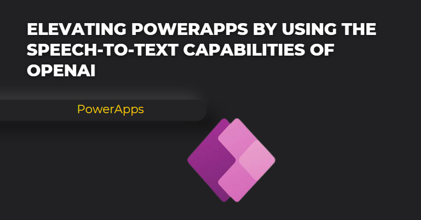 speech to text power apps