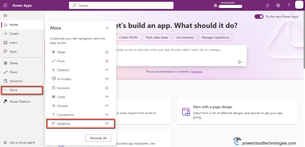 Create Dataflow